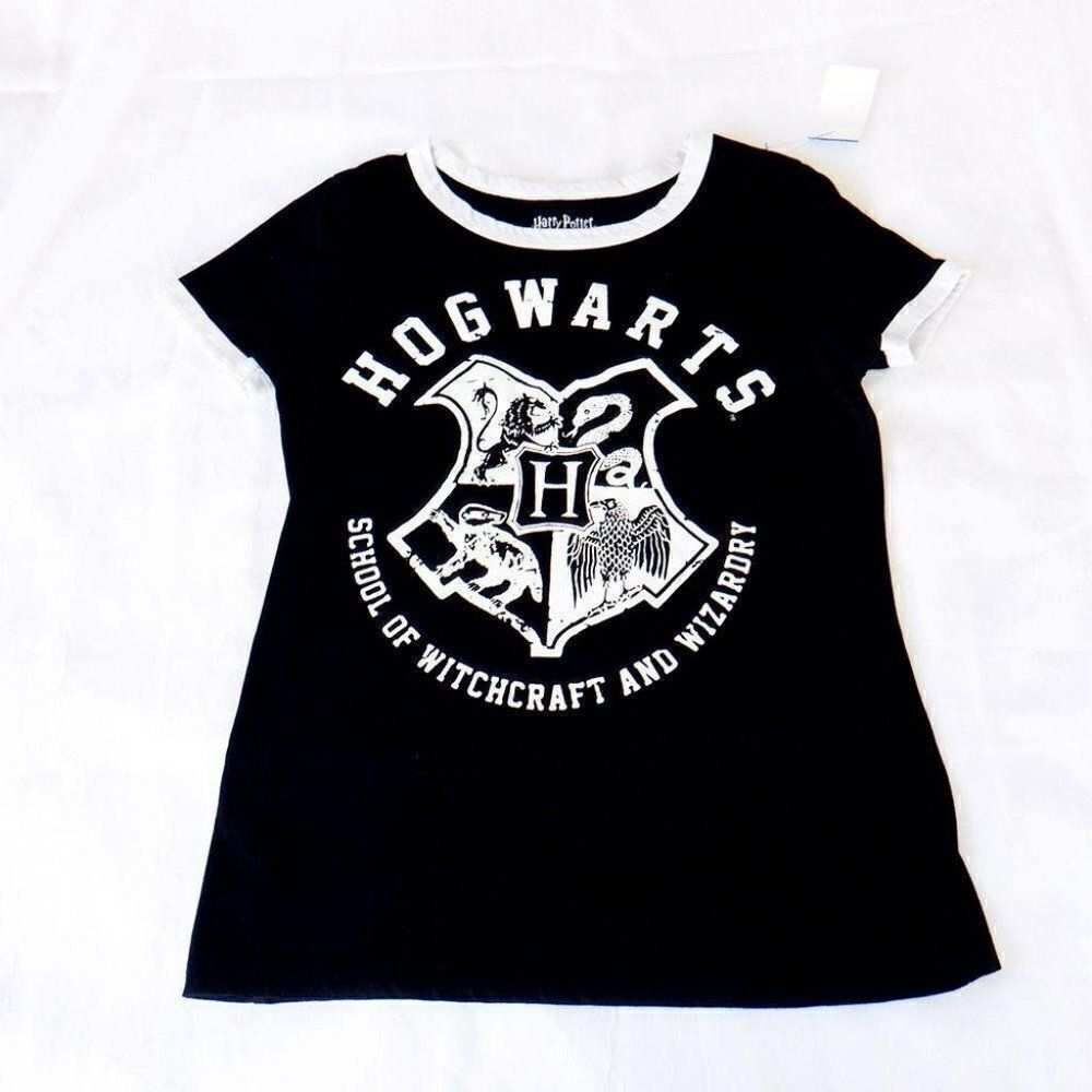 Harry Potter Hogwarts Crest black shirt